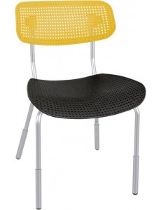 Детский стул Sheffilton SHT-S85PB-1 (черный/желтый/хром лак)