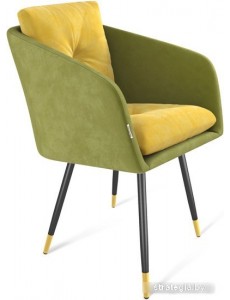 Стул Sheffilton SHT-ST43-2/S95-1 (фисташковый десерт/черный муар/золото)