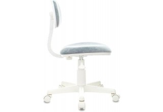 Бюрократ CH-W201NX (серо-голубой Light-28/пластик белый)