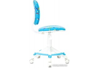 Бюрократ CH-W204/F (голубой Sticks 06/пластик белый)