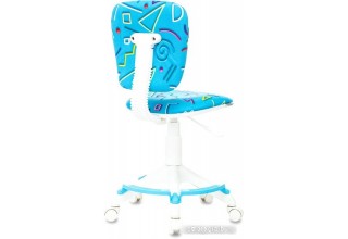 Бюрократ CH-W204/F (голубой Sticks 06/пластик белый)