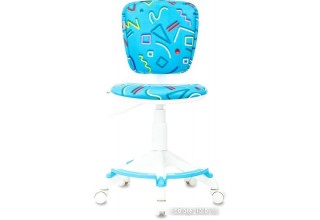 Бюрократ CH-W204/F (голубой Sticks 06/пластик белый)