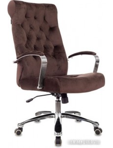 Офисное кресло Бюрократ T-9928SL Fabric (коричневый Italia 6/крестовина металл хром)