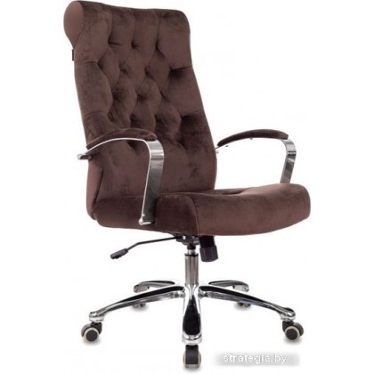 Бюрократ T-9928SL Fabric (коричневый Italia 6/крестовина металл хром)