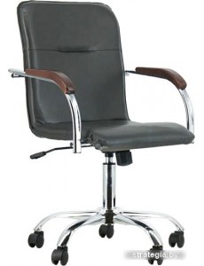 Кресло ПМК Самба КС 2 PMK 000.458 (черный/локти дерево темное)