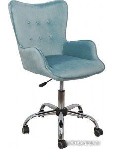 Кресло AksHome Белла (голубой велюр)