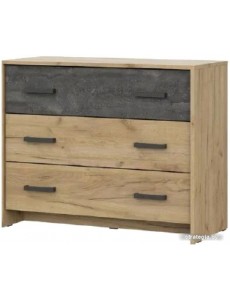 Комод NN мебель МСП 1 90 (дуб золотой/камень темный)