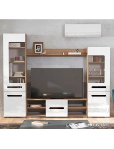 Стенка NN мебель МГС 6 исп 1 МДФ (дуб золотой/белый)