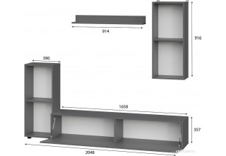 NN мебель МГС 10 (графит серый)