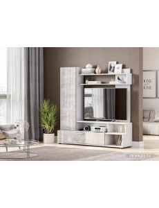 Стенка NN мебель МГС 9 (белый/цемент светлый)