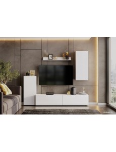 Стенка NN мебель МГС 10 (белый текстурный)