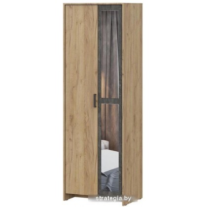 Шкаф распашной NN мебель МСП 1 2ств (дуб крафт золотой/камень темный)