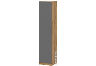 Шкаф-пенал NN мебель Авиньон 00-00112206 (дуб крафт золотой/графит серый)