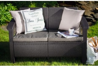 Keter Corfu II Love Seat 258946 (коричневый)