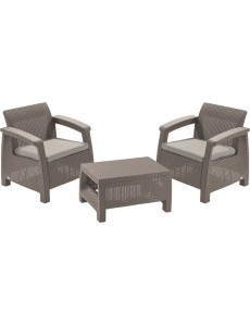 Набор садовой мебели Keter Corfu Weekend Set 17197786 (капучино)