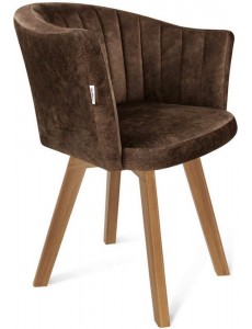Стул с подлокотниками Sheffilton SHT-ST42-1/S183 (кофейный трюфель/светлый орех)