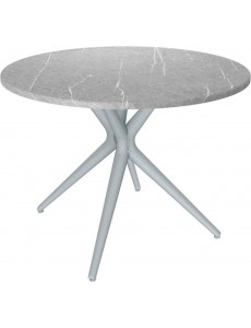 Кухонный стол Sheffilton SHT-TU30/TT 90 МДФ (серый/серый мрамор)