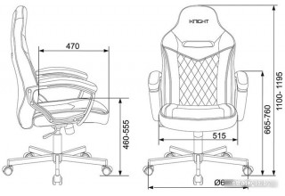 Zombie Viking 6 Knight Fabric (серый/черный)