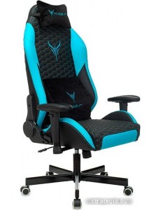 Кресло Knight Neon (черный/голубой)