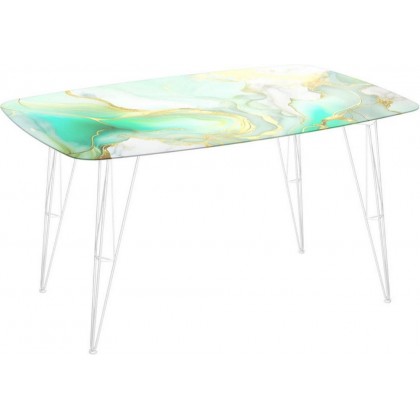 Sheffilton SHT-TU10/TT32 118/77 (белый муар/лазурно голубой)