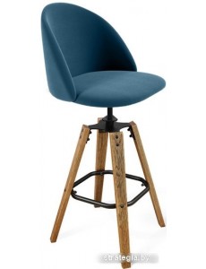 Стул Sheffilton SHT-ST35/S93 (тихий океан/брашированный коричневый/черный муар)