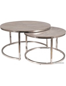 Журнальный столик Signal PORTAFINO B (2 шт., серый/хром)