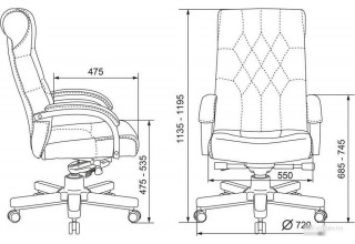 Бюрократ T-9928WALNUT/CHOK (светло-коричневый)