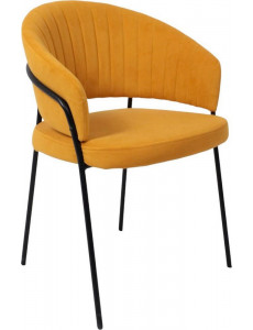 Стул Listvig Just (горчичный Brandy Light 16/черный)