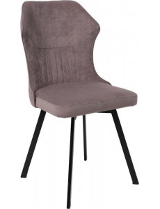 Стул AksHome Каврус U-R Nessi (Dove 05 серо-коричневый велюр/черный)