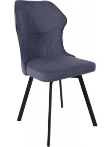 Стул AksHome Каврус U-R Nessi (Cosmic 16 джинсовый велюр/черный)
