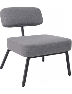 Интерьерное кресло AksHome Aspen (серая рогожка BJORN 13/черный)