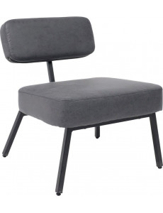 Интерьерное кресло AksHome Aspen (экокожа винтажный черный WATUSI 16/черный)