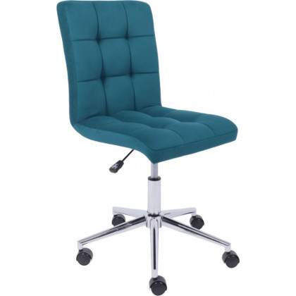 AksHome Роза квадрат (велюр, бирюзовый)