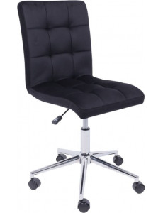 Офисное кресло AksHome Роза квадрат (велюр, черный)