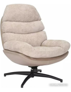Интерьерное кресло Signal Giselle (бежевый tap. 241/бежевый tap. 237/черный мат)