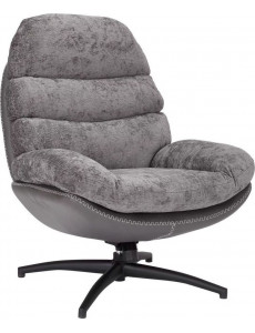 Интерьерное кресло Signal Giselle (серый/серый/черный мат)