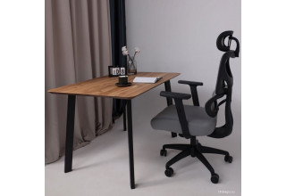 AksHome Pascal (ткань/сетка, серый)