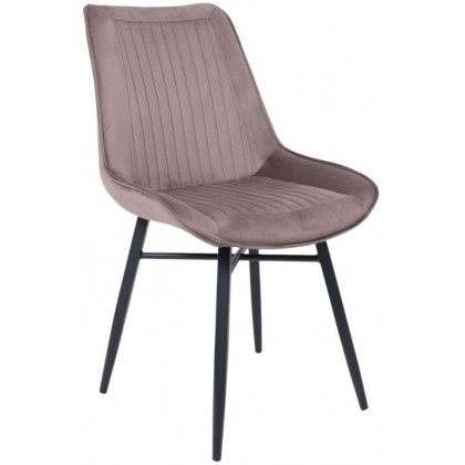 Стул AksHome Devis (бежевый велюр Bluvel 38/черный)