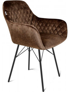 Стул Sheffilton SHT-ST38/S64 (коричневый трюфель/черный муар)