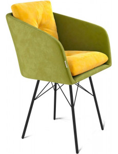 Стул Sheffilton SHT-ST43-2/S64 (фисташковый десерт/черный муар)