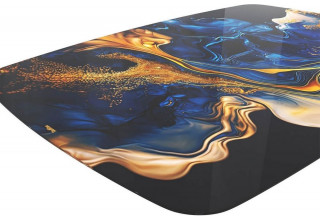 Кухонный стол Sheffilton SHT-TU30-2/TT32 118/77 (синий сапфир/черный)