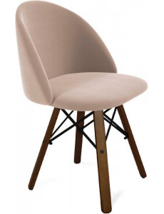 Стул Sheffilton SHT-ST35/S70 (латте/темный орех/черный)