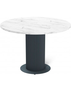 Кухонный стол Sheffilton SHT-TU69/TT 90 (антрацит/мрамор кристалл)