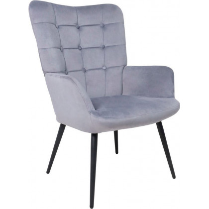 AksHome Oda (серый велюр HCJ-40/черный)