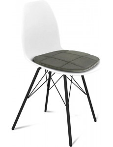 Стул Sheffilton SHT-ST29-CN4/S37 (белый/темный графит/черный муар)