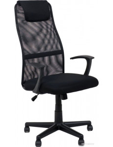 Офисное кресло AksHome Calvin (ткань+сетка, черный+сетка+черная)