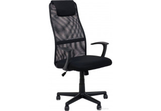 AksHome Calvin (ткань+сетка, черный+сетка+черная)