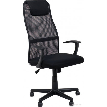 AksHome Calvin (ткань+сетка, черный+сетка+черная)