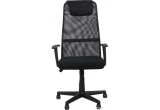 AksHome Calvin (ткань+сетка, черный+сетка+черная)