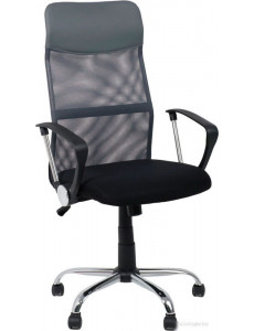 Офисное кресло AksHome Allison (экокожа/сетка, черный+сетка-серый)
